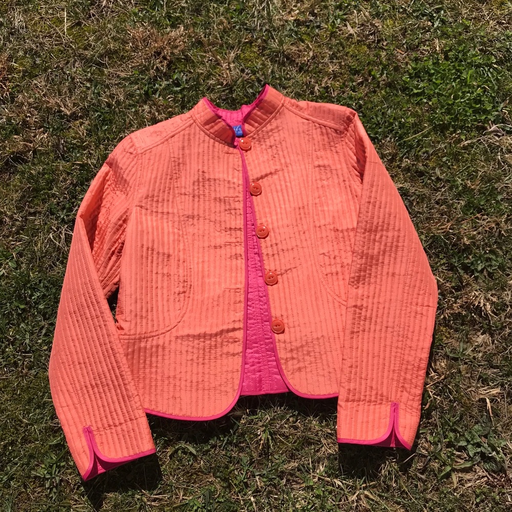 Jacket Bolero Coat Shrug Suit Pink Fuchsia Coral